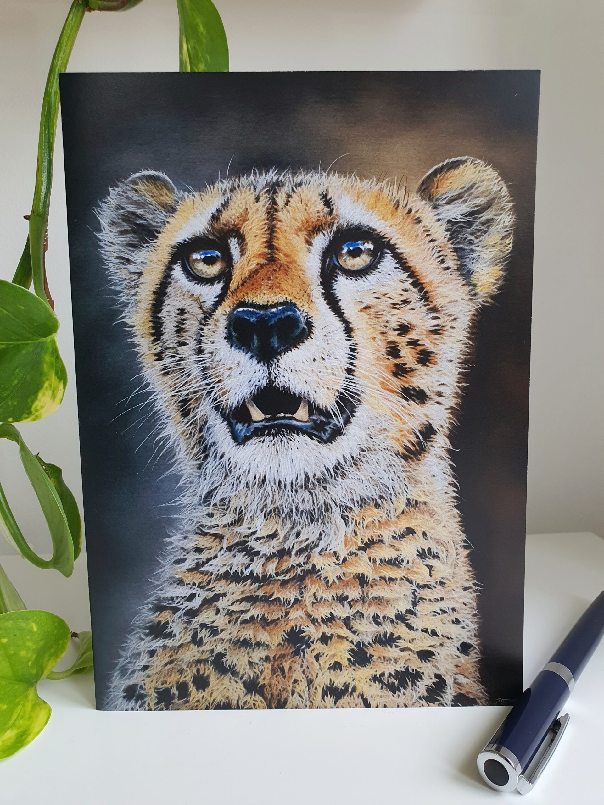'Untamed Tranquillity' - Blank Greeting Card - Picture from Original Painting - 15 x 21 cm