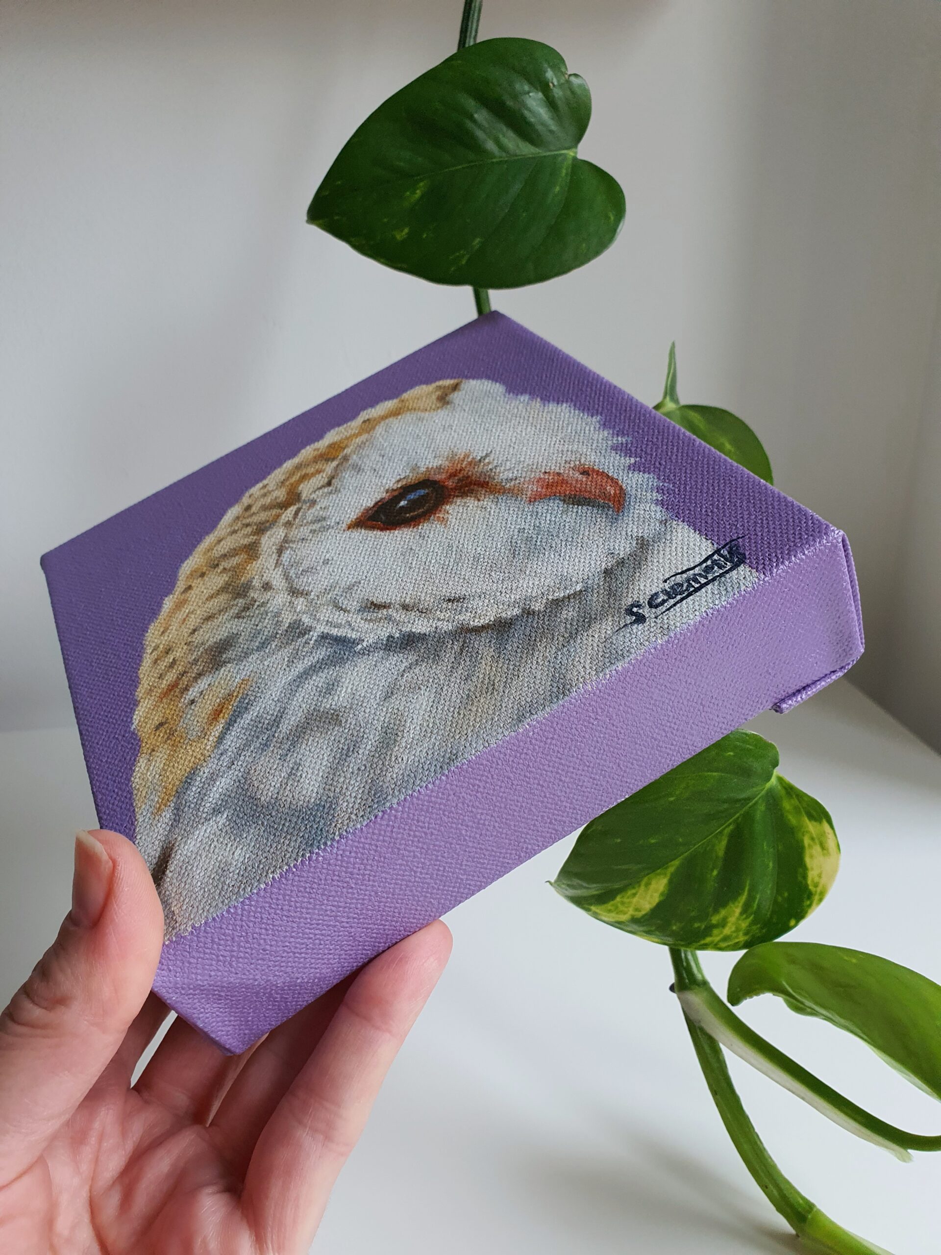 Original Owl Oil Painting - 'Celeste'