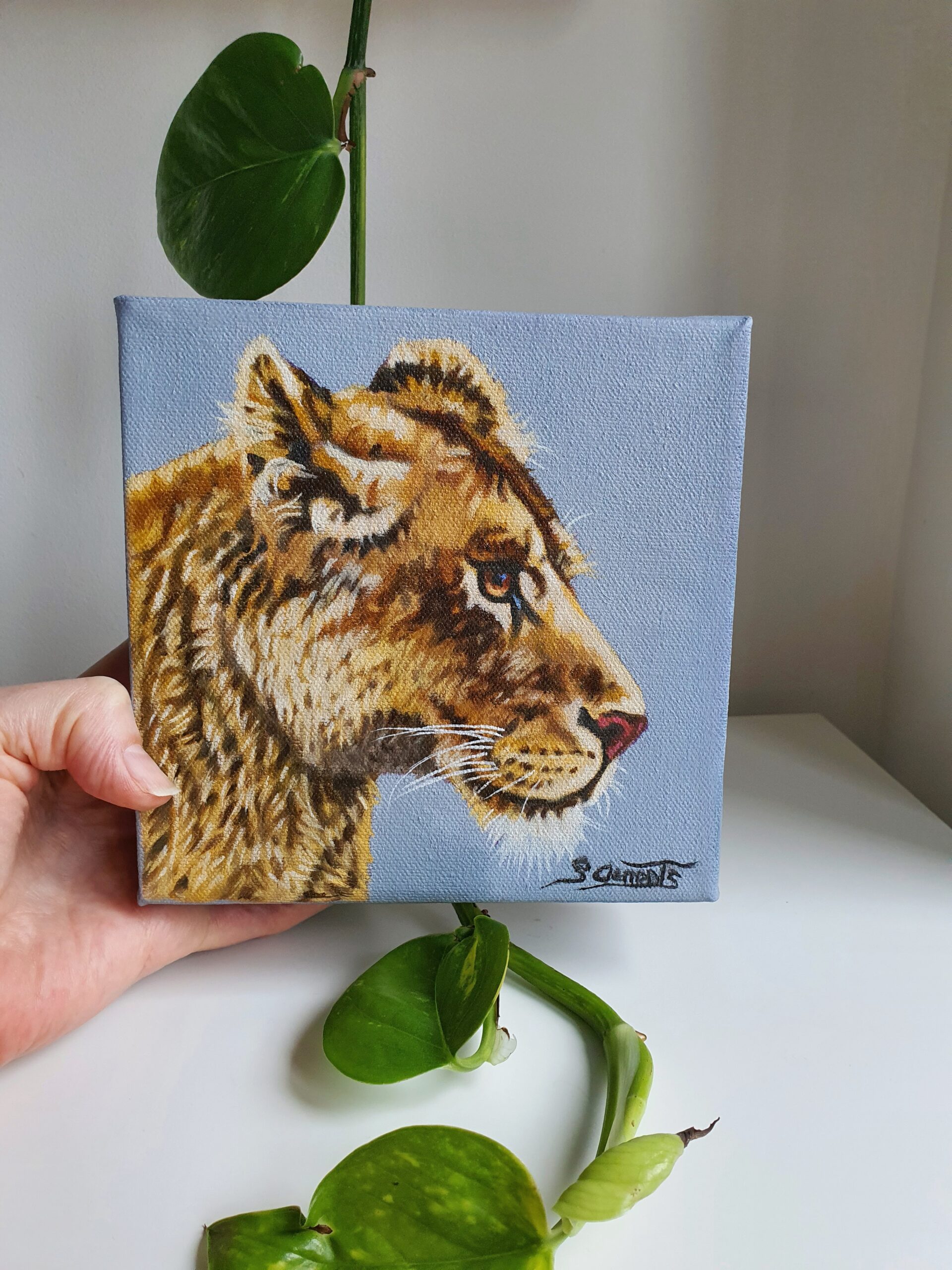 Original Lioness Oil Painting - 'Nala'