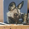 Original Painted Dog Oil Painting - 'Kito'