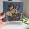 Original Painted Dog Oil Painting - 'Kito'