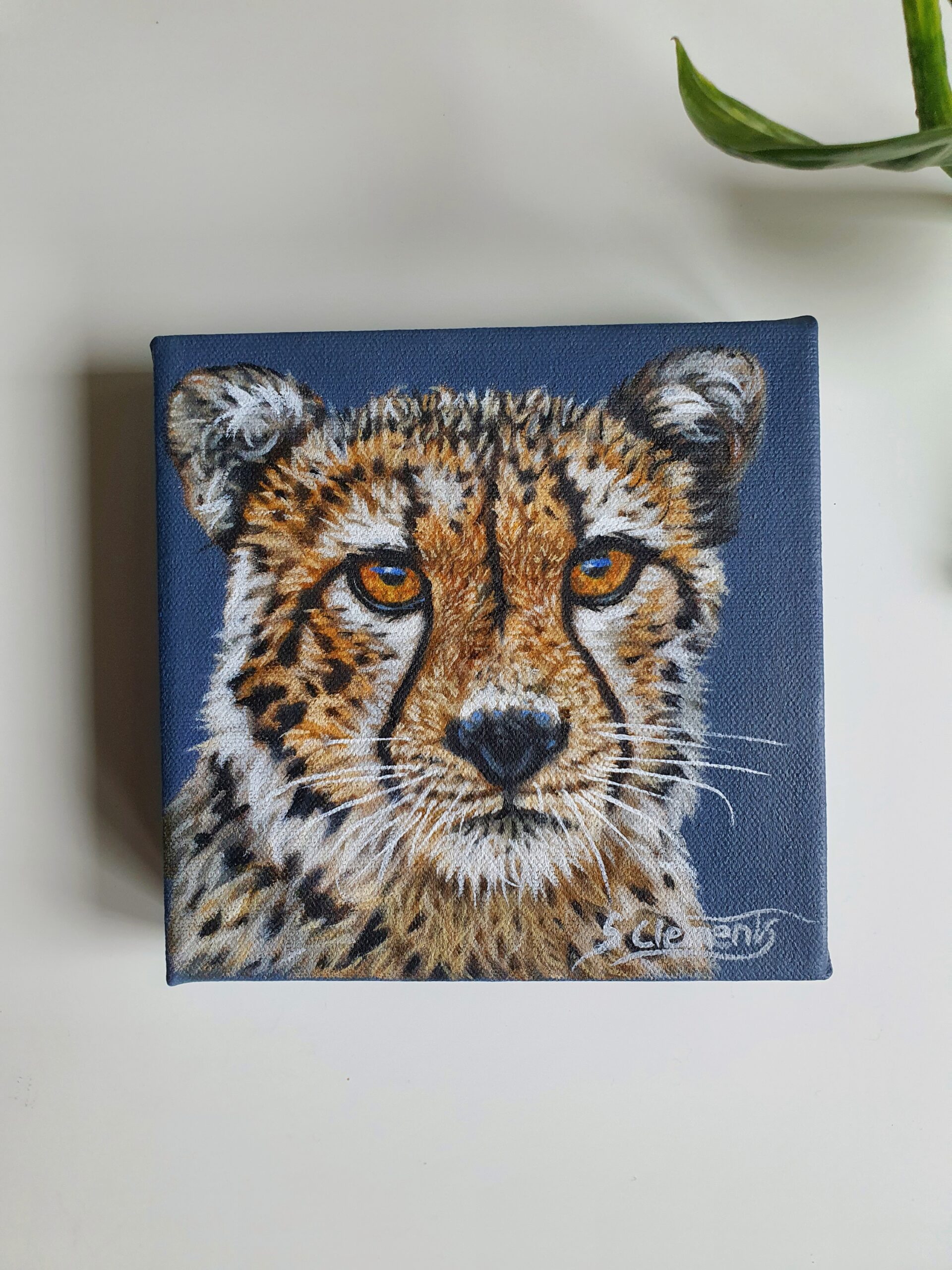 Original Cheetah Oil Painting - 'Eto'o'