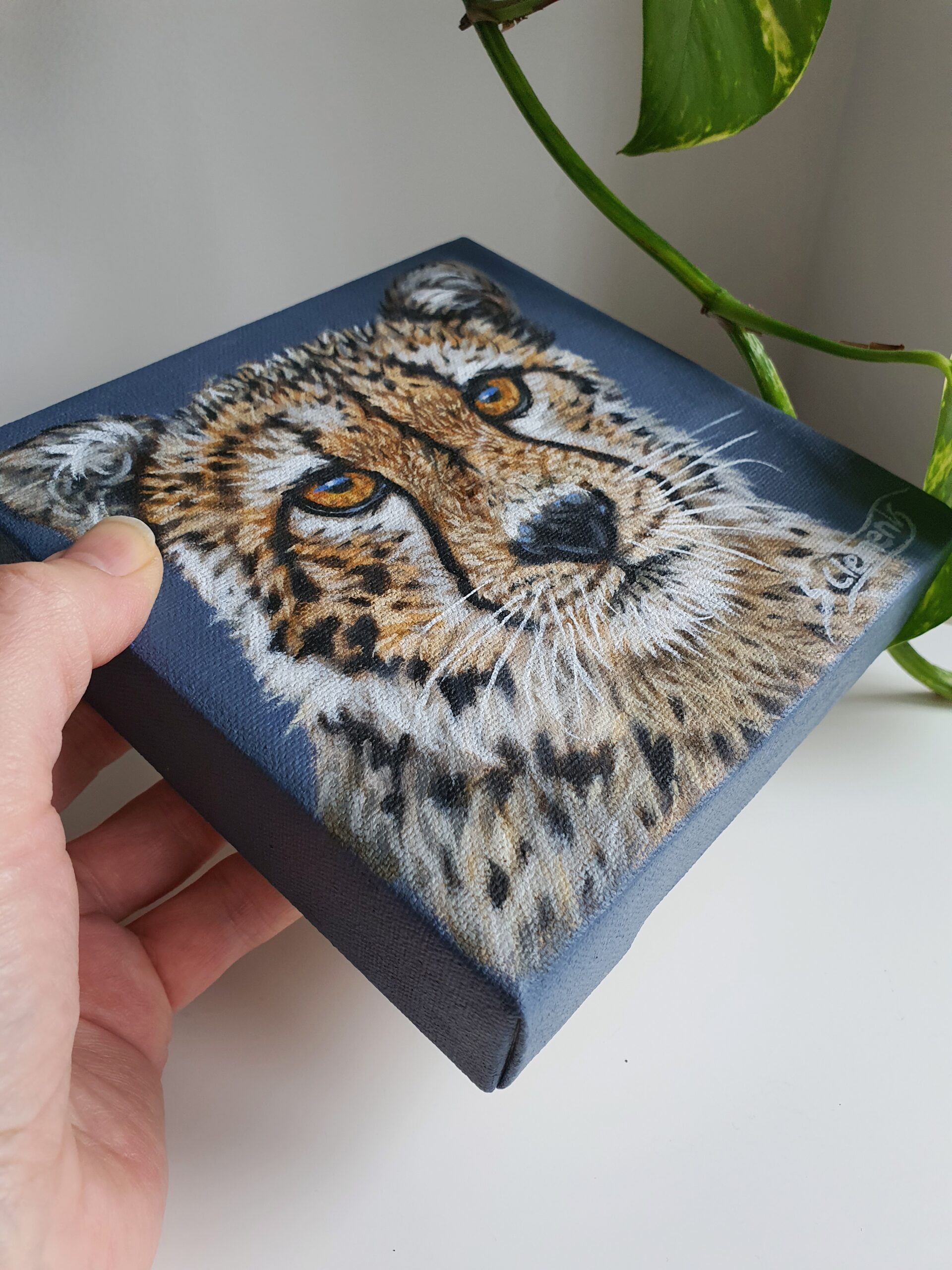 Original Cheetah Oil Painting - 'Eto'o'