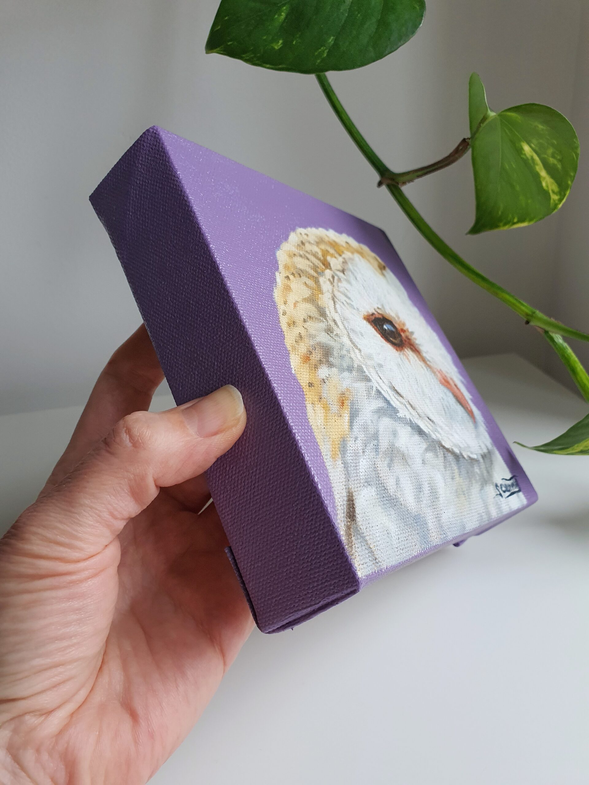 Original Owl Oil Painting - 'Celeste'