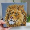 Original Lion Oil Painting - 'Jabari' - brave/fearless