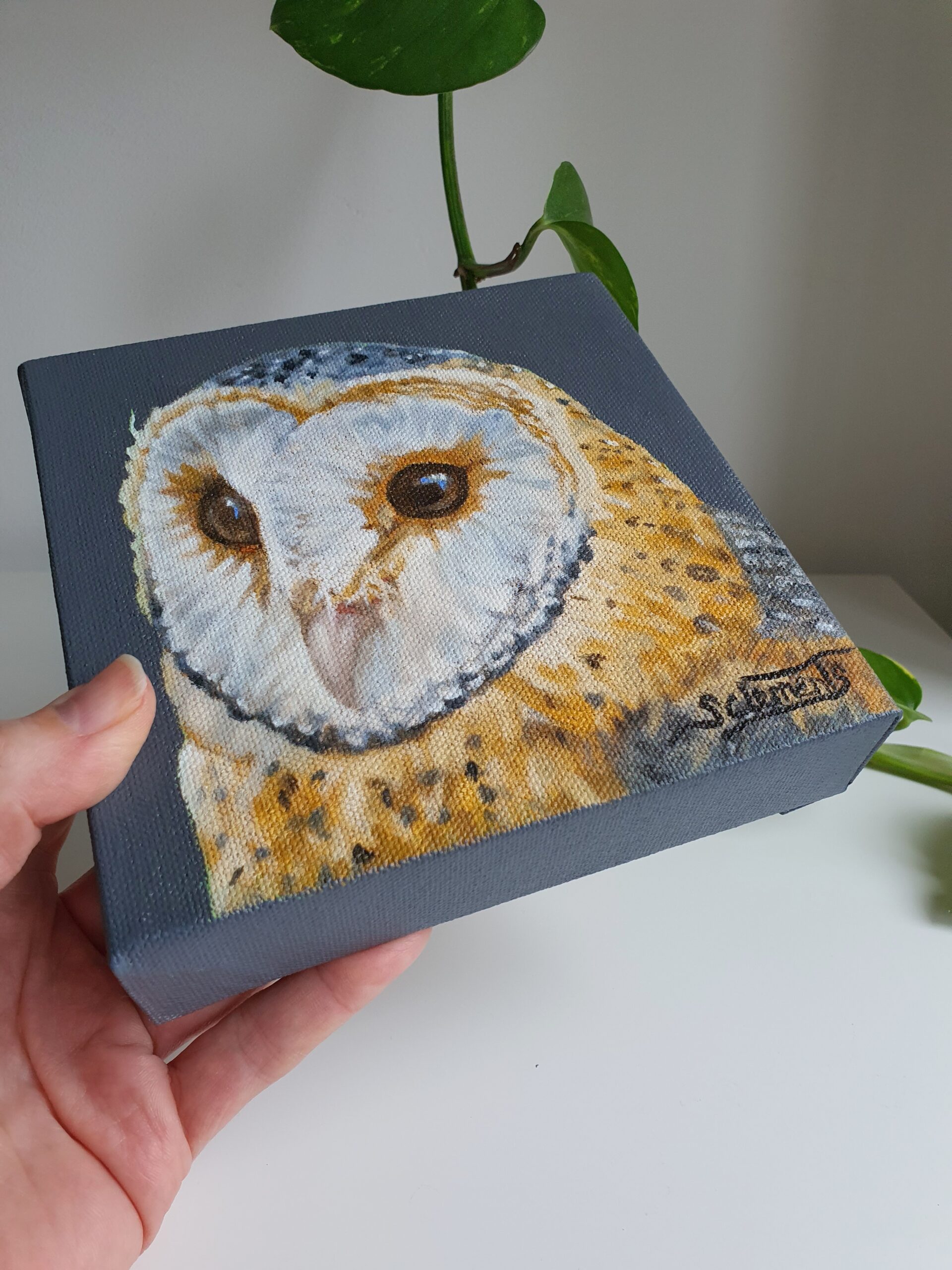 Original Owl Oil Painting - 'Echo'