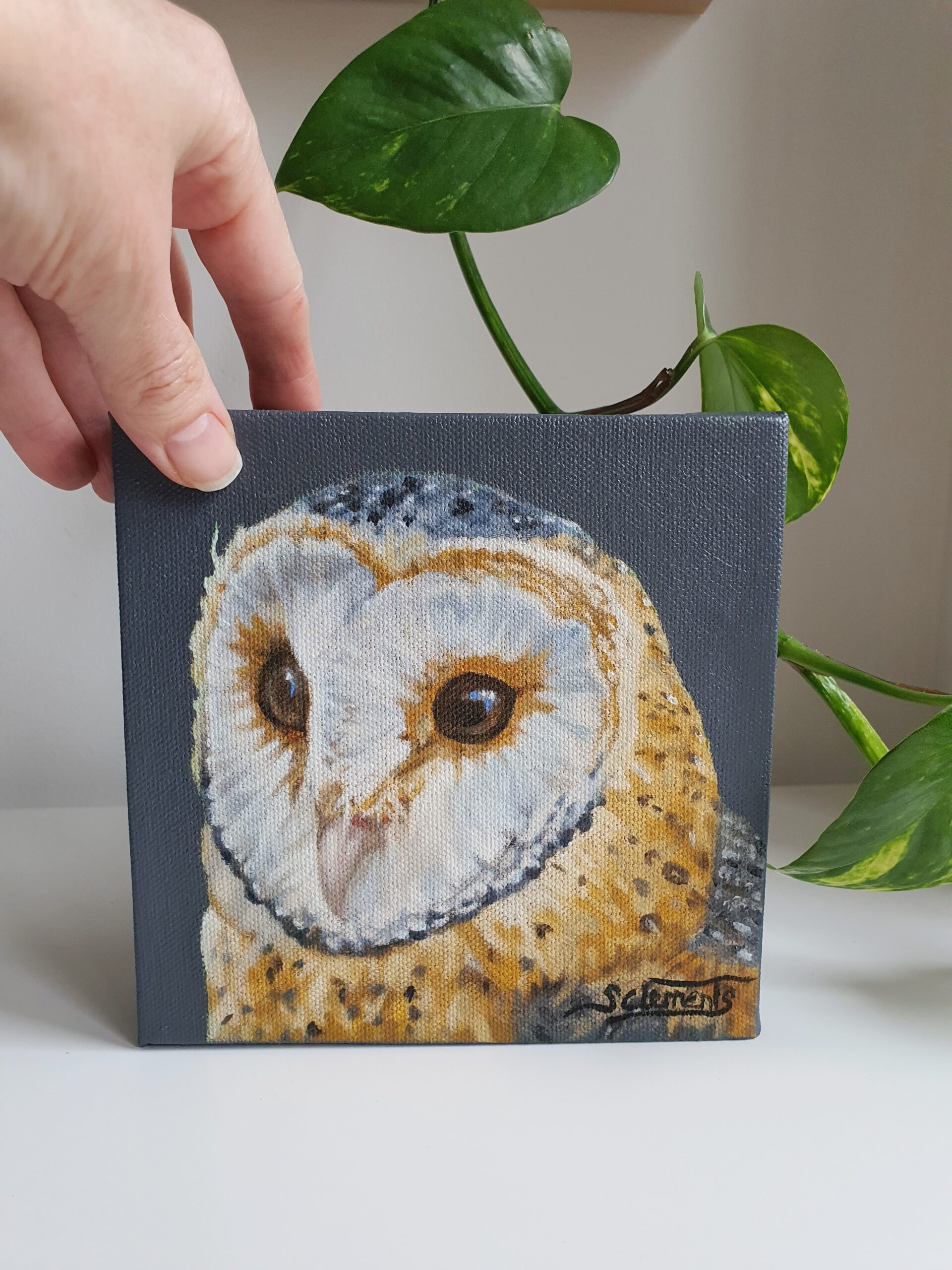 Original Owl Oil Painting - 'Echo'