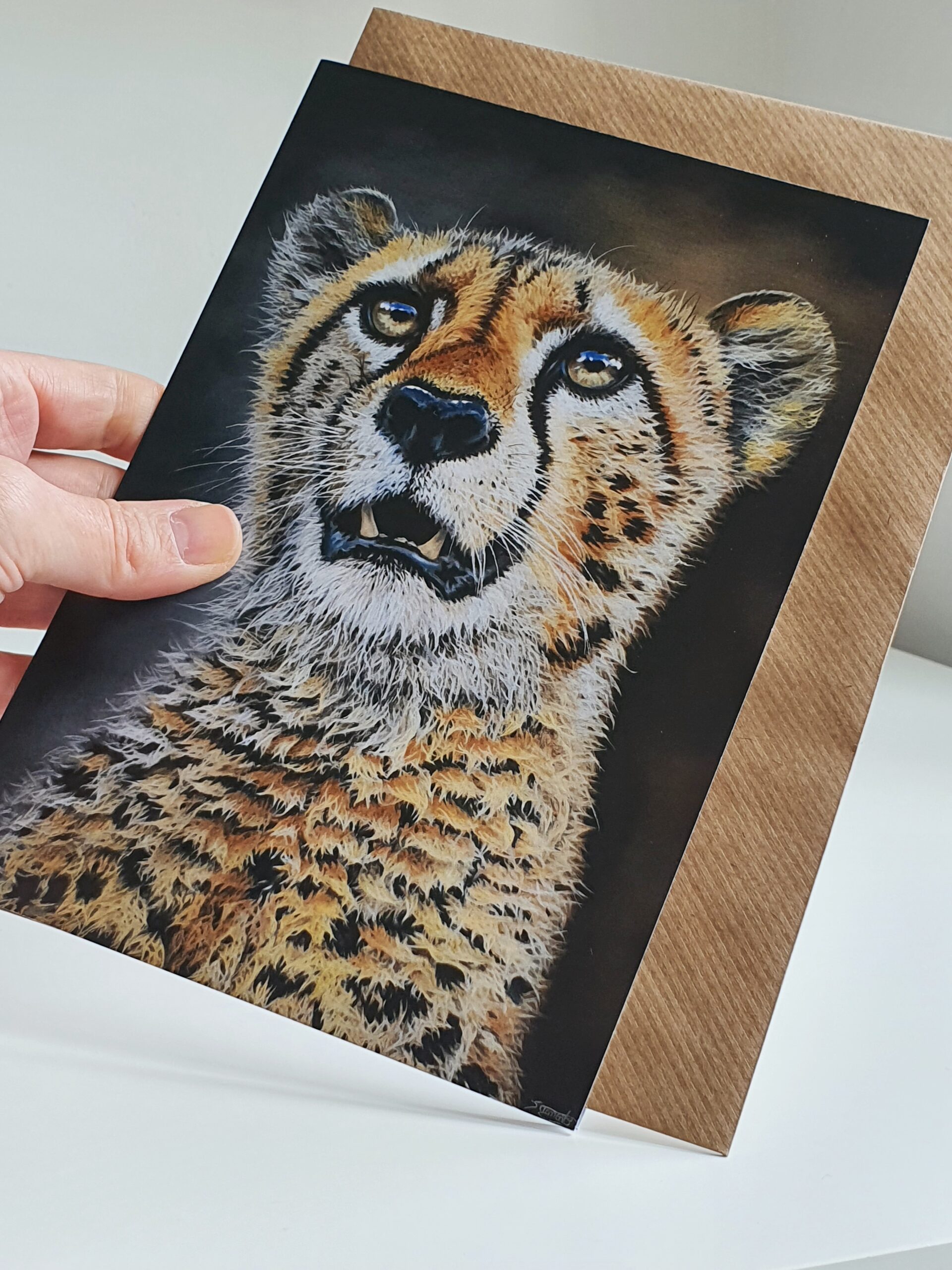 'Untamed Tranquillity' - Blank Greeting Card - Picture from Original Painting - 15 x 21 cm