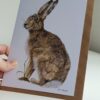 'Wise ol Hare' - Blank Greeting Card - Picture from Original Drawing - 15 x 21 cm