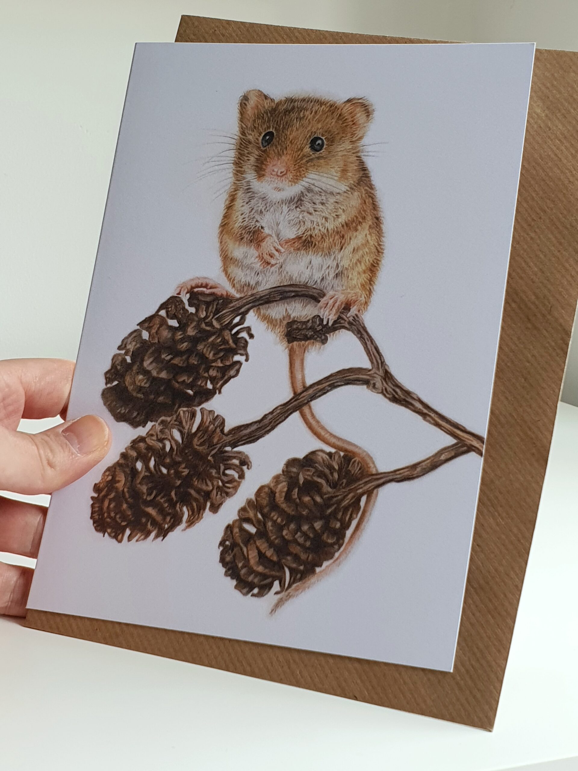 Vantage Point - Blank Greeting Card - Picture from Original Drawing - 15 x 21 cm