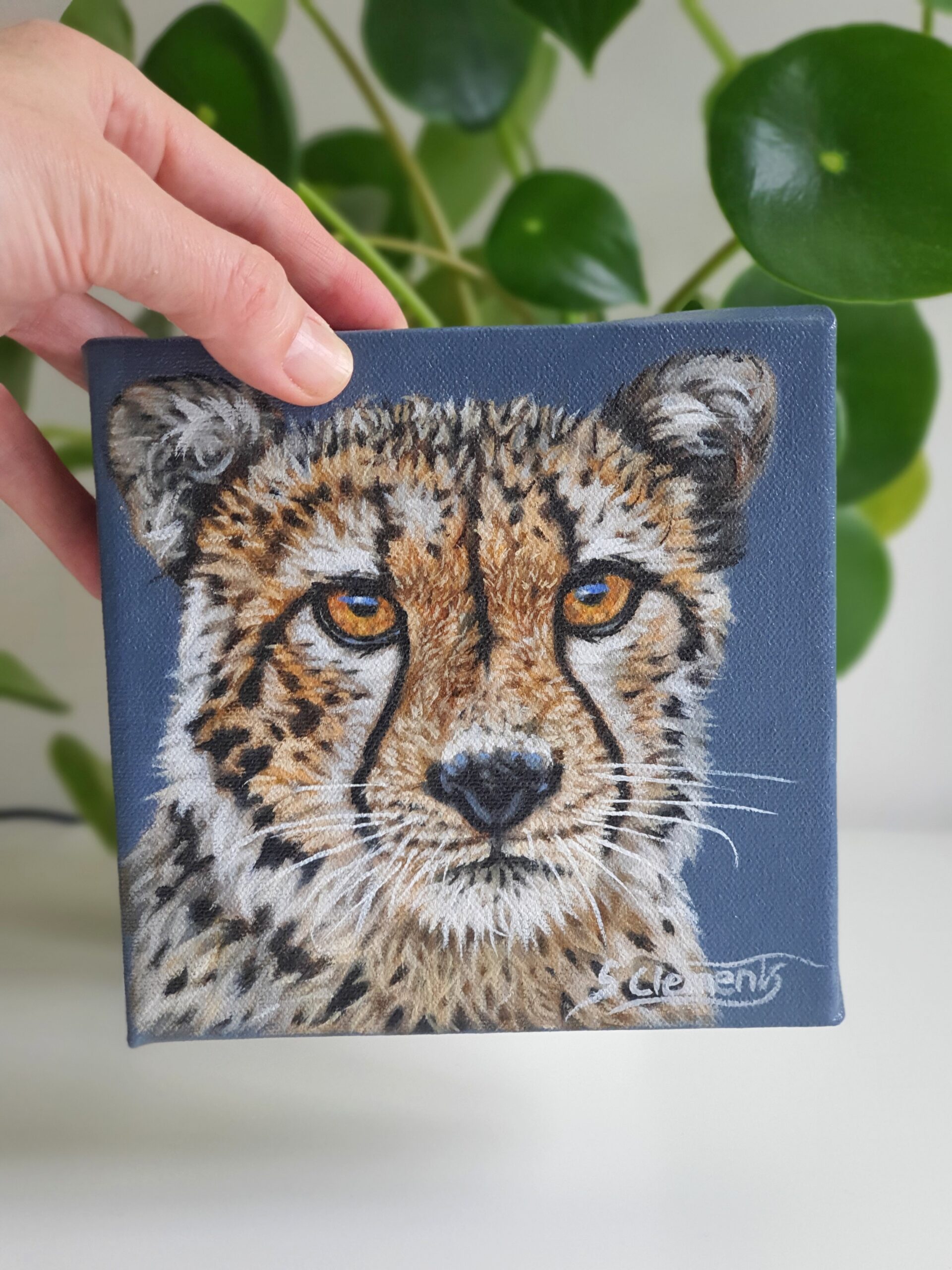 Original Cheetah Oil Painting - 'Eto'o'