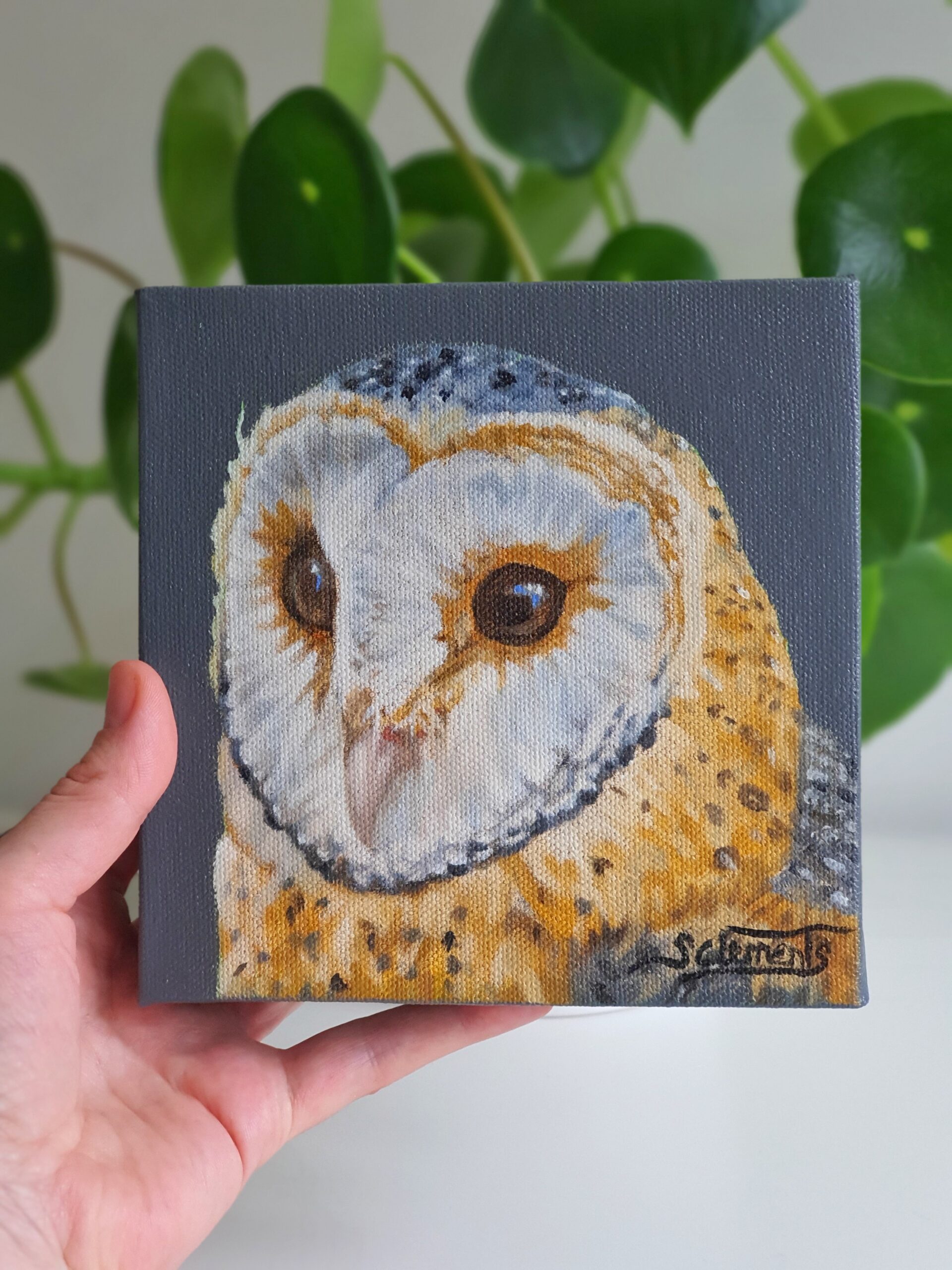 Original Owl Oil Painting - 'Echo'
