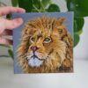 Original Lion Oil Painting - 'Jabari' - brave/fearless
