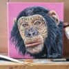 Original Chimpanzee Oil Painting - 'Max'