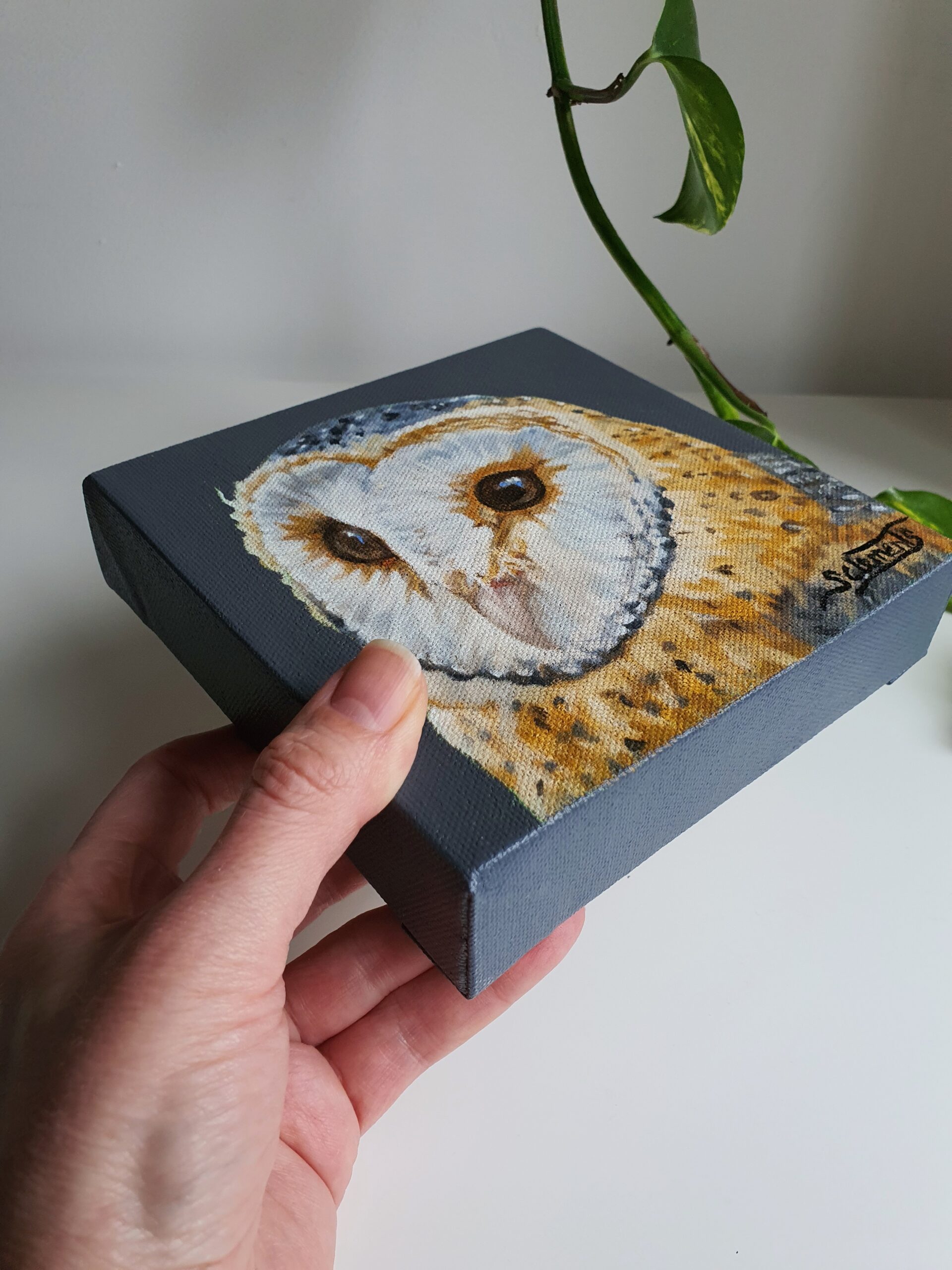 Original Owl Oil Painting - 'Echo'