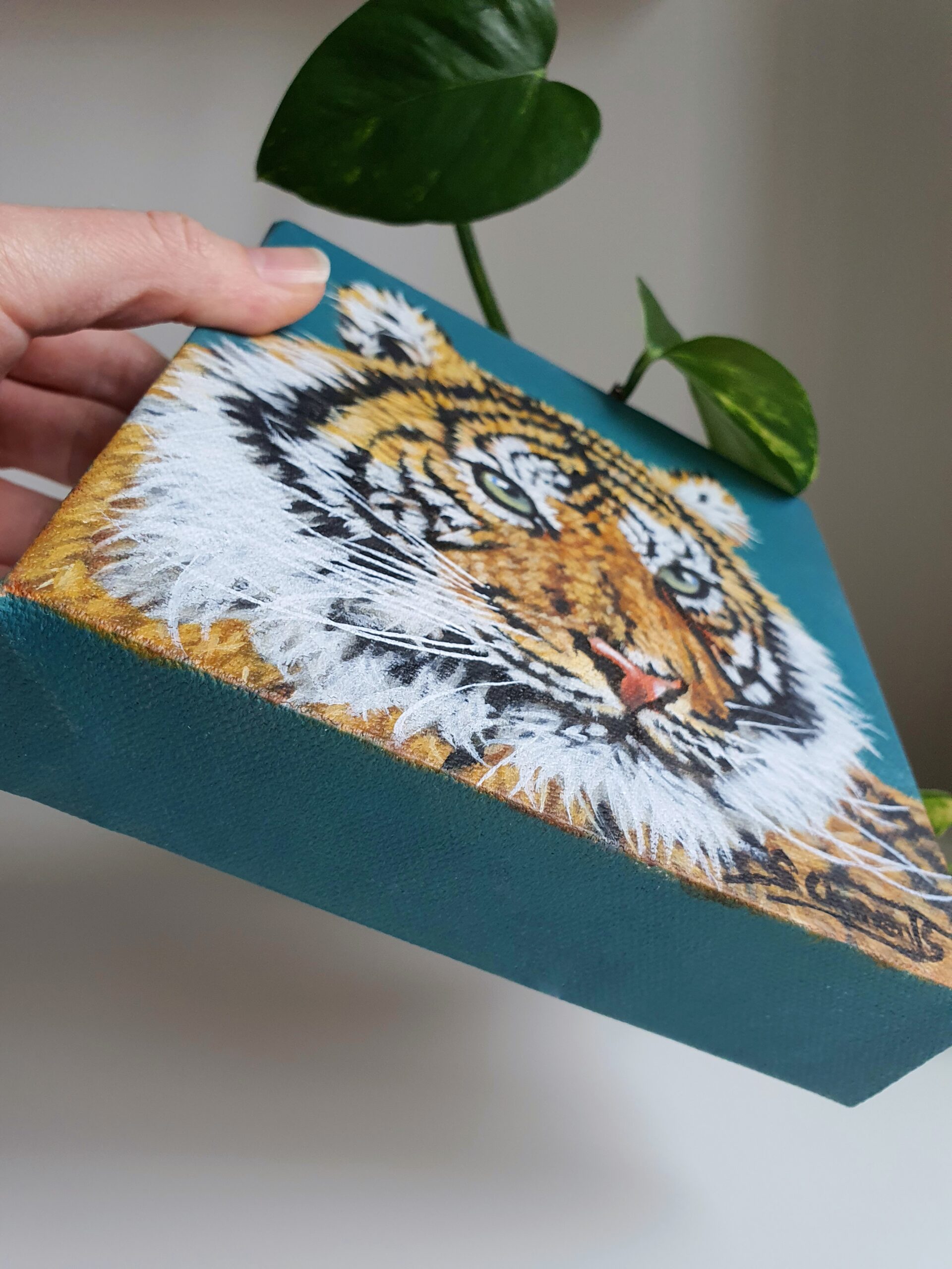 Original Tiger Oil Painting - Blaze
